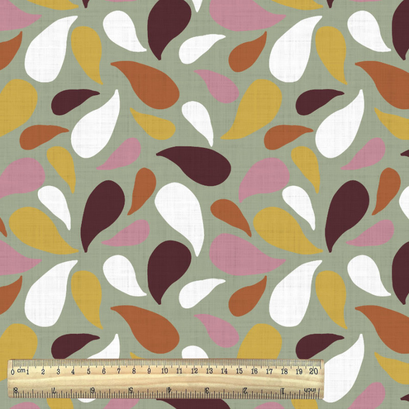 Printed Cotton OTCHNI Rust / Vintage Multicolored